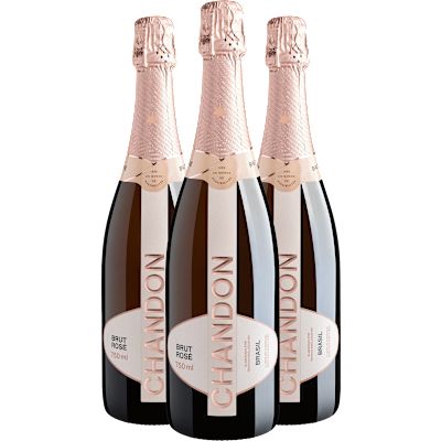 Kit 3 Chandon Brut Rosé + Frete Grátis